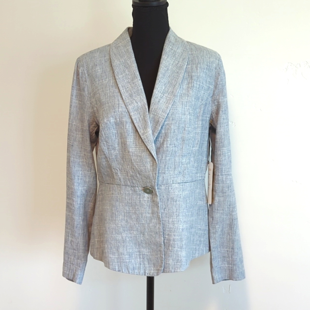 CAbi Linen BeachWalk Blazer For Summer NWT Size 8